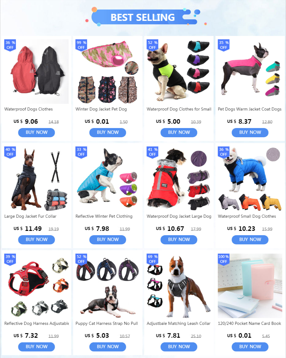 Winter Dog Clothes For Small Dogs Warm Fleece Large Dog Jacket Waterproof Pet Coat With Harness Chihuahua Clothing Puppy Costume