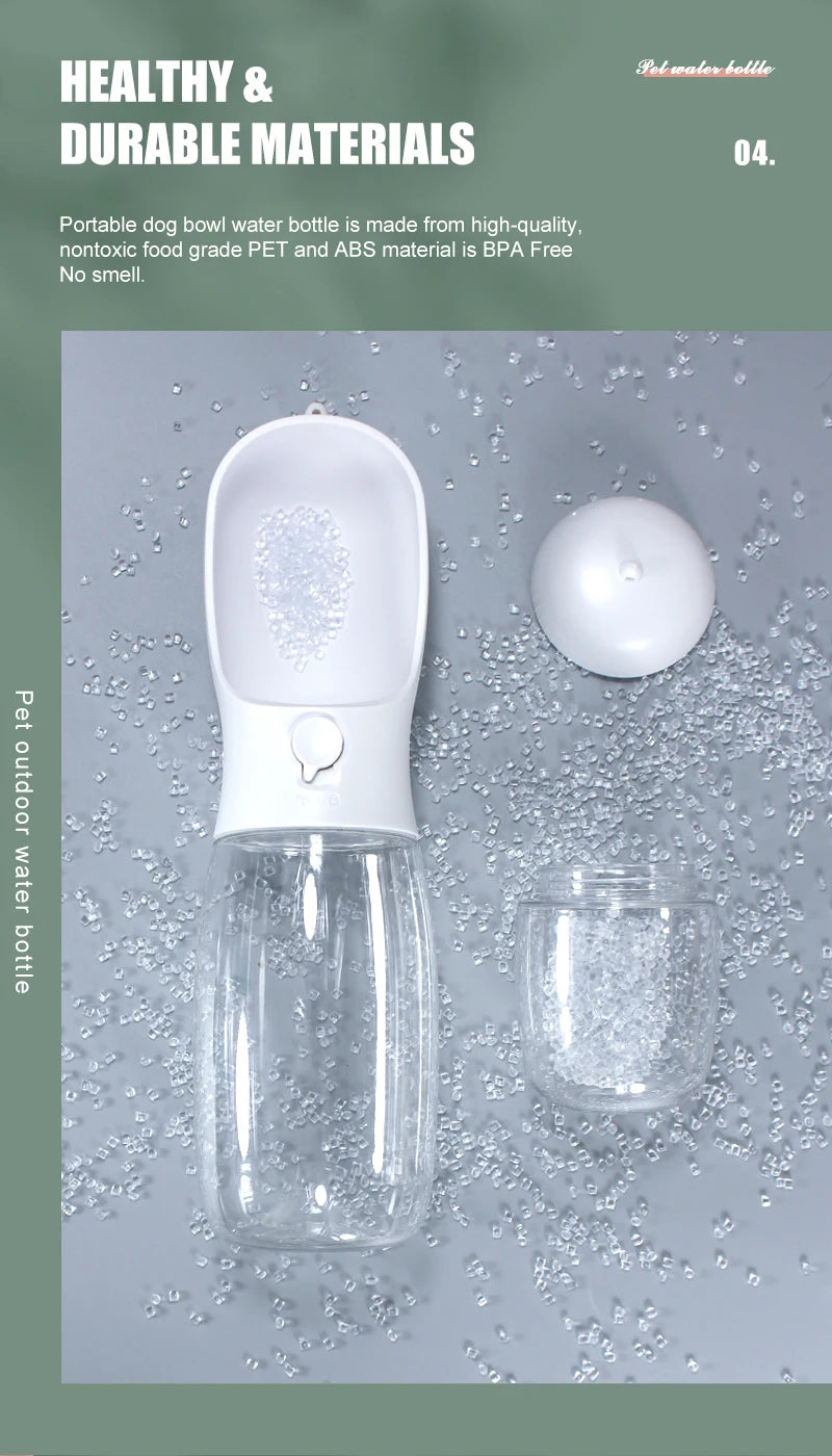 2 in 1 Portable Pet Dog Water and Food Bottle for Walking Feeder for Dogs Drinking Bottle