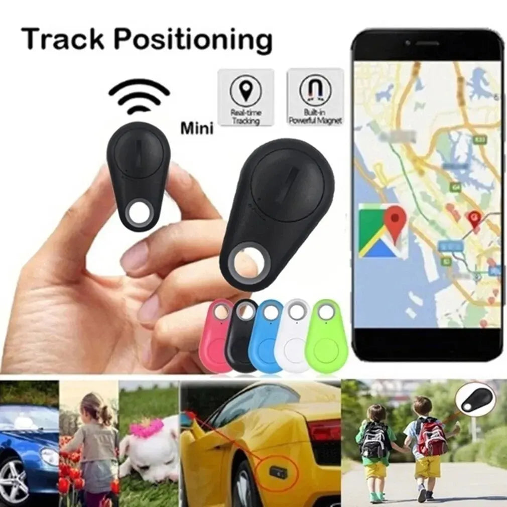 Mini Dog GPS Bluetooth 5.0 Tracker Anti-Lost Device Round Anti-Lost Device Pet Kids Bag