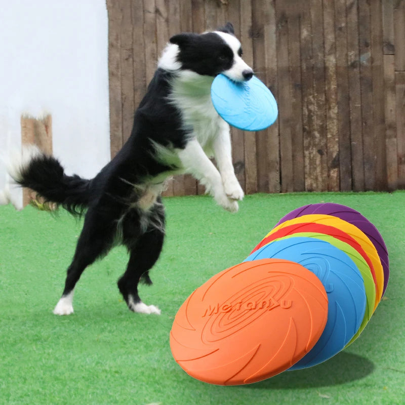 15/22cm Silicone Flying Disc Dog Toy Fashion Multicolor Resistant