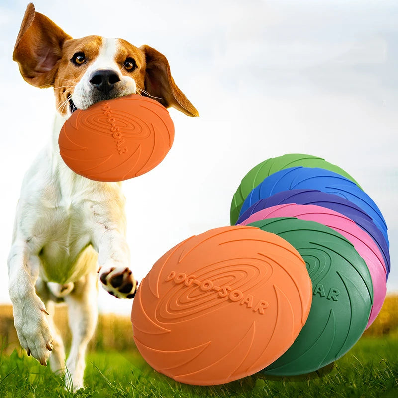 15/22cm Silicone Flying Disc Dog Toy Fashion Multicolor Resistant