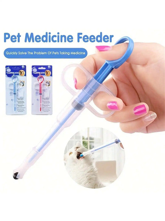 1 Random Color Pet Medicine Feeder, Pet Medicine Tablet Syringe