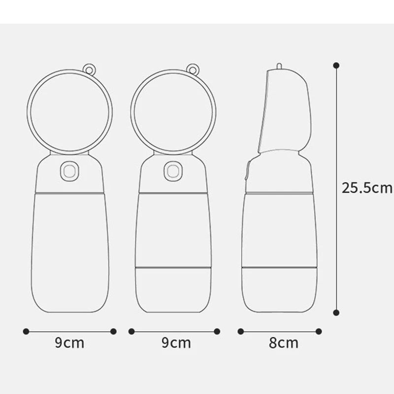Portable Water Bottle for Small Large Dogs Puppy Drinking Bottle Travel Pet Drinker Leakproof Dog Bowl Food Containers Dispenser