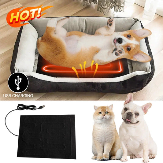 Pad Dog Cat Bed Heat Pad Pet Reptile Heating Warmer Pad