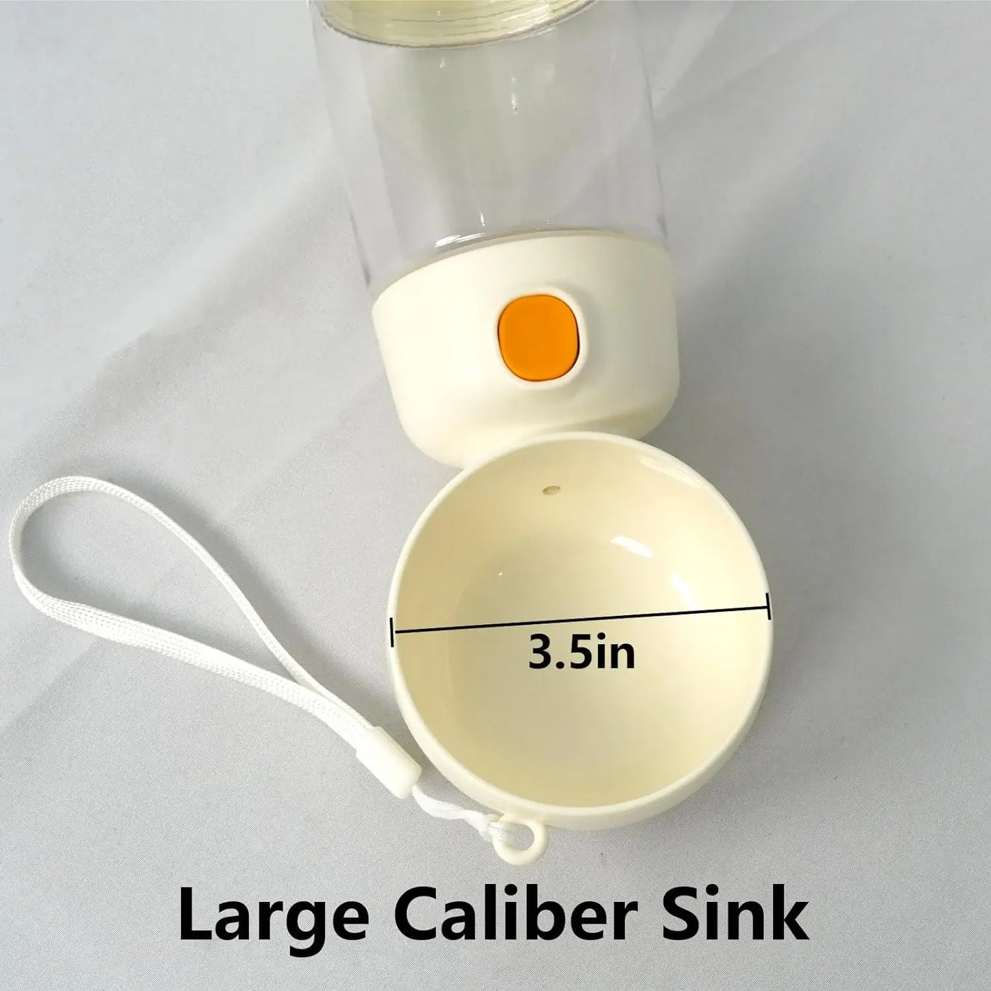 Dog Water Bottle with Food Container Portable Pet Water Bottle Leakproof Suitable for Pets.