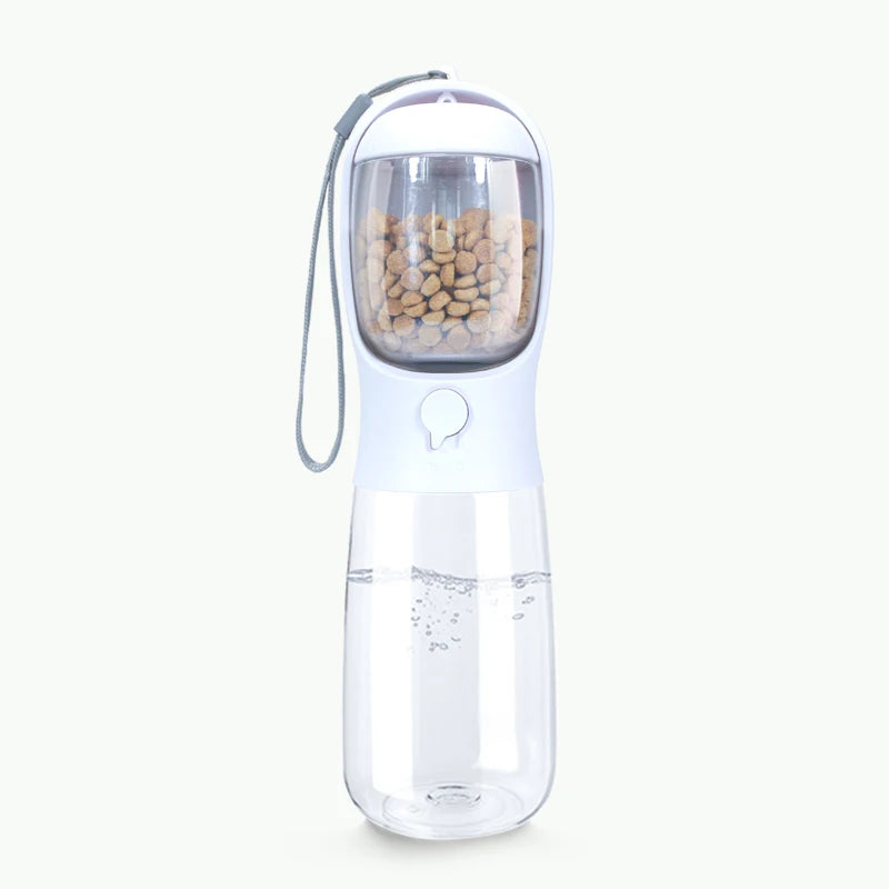 2 in 1 Portable Pet Dog Water and Food Bottle for Walking Feeder for Dogs Drinking Bottle