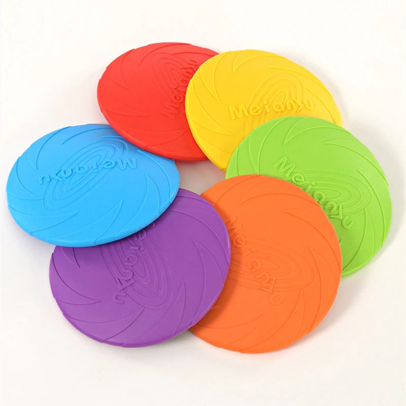 15/22cm Silicone Flying Disc Dog Toy Fashion Multicolor Resistant